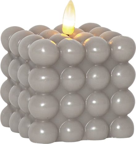 Star Trading LED bubbelkaars 'Dot', echte was, grijs