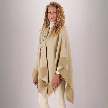 Morethansocks - Poncho dames omslagdoek - One Size - Geweven - omslagdoek dames sjaal