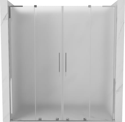 Mexen Velar L Duo schuifdeur 200 , matglas, chroom - 871-200-003-32-01