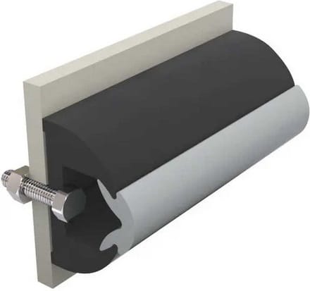 Vetus Haro Rubberen Beschermstrip 20 M Zwart 60 x 35 mm
