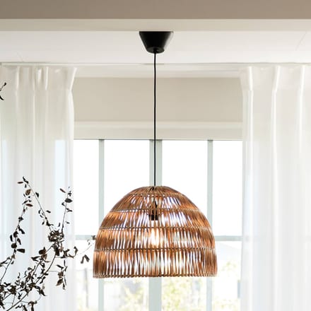 PR Home Hanglamp Lace, rotan kap, Ø 46 cm