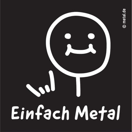 Metal.de Einfach Metal Unisex Patch - zwart - Standard