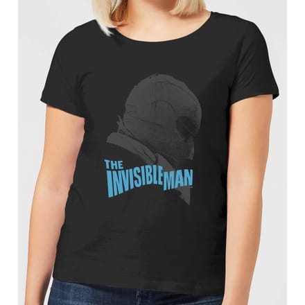 Universal Monsters The Invisible Man Greyscale Dames T-shirt - Zwart - M