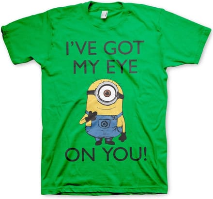 Minions I Got My Eye On You T-shirt Groen