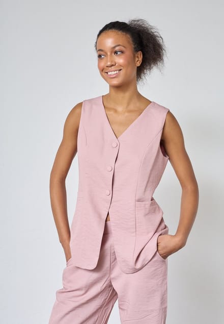 SISTERS POINT Game-ve - Dames GIlet - Mauve - Maat S