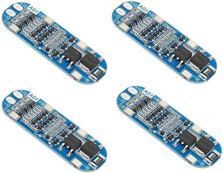 Batterij Oplaadbord - Beschermmodule PCB - Energiebeheer - Kortsluitingsbeveiliging - 53x17mm - Groen