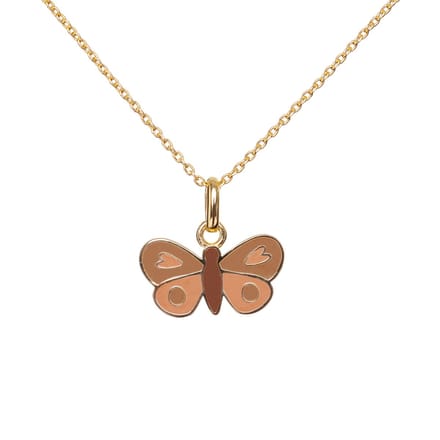 Ketting - Vlinder - Goldplated - Emaille - Kind - VanPauline - speciaal cadeau