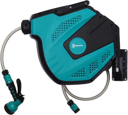 4goodz Wandslangenbox 15 mtr Tuinslang Haspel Autom. - Zwenkbaar 180°