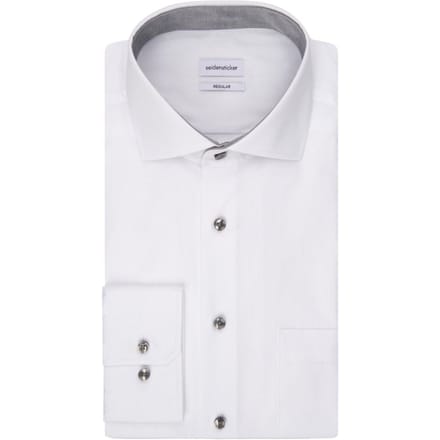 Seidensticker Business Shirt - Wit - Maat 40 - Regular Fit - Spread Kent - Non Iron - 01.165447-01