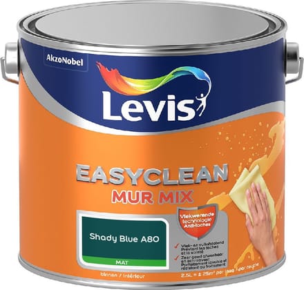 Levis - Easyclean Mur Mat Mix - Shady Blue A80 - Mengverf - 2,5 L