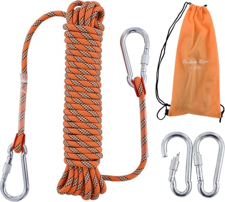 Sterk Multifunctioneel Touw 10 Meter Voor Camping, Boot en Outdoor - 8mm Oranje