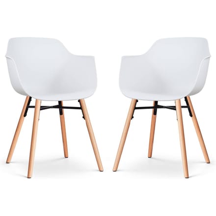 Set van 2 eetkamerstoelen Nena-Puk | Nolon