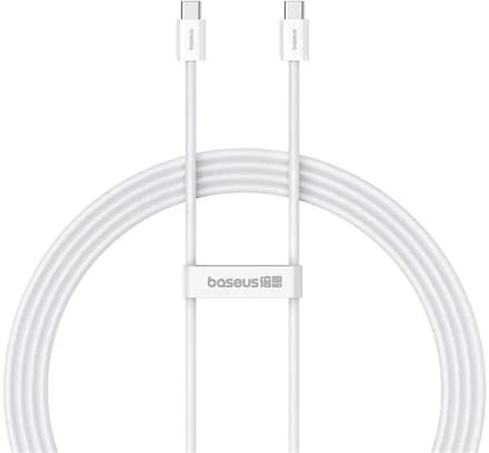 Baseus - Superior - Series ll USB-C - USB-C 30W 480Mb/s 2m kabel - wit