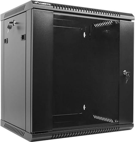 Lanberg WF01-6412-10B - 12U - Wall-Mount Rack Cabinet