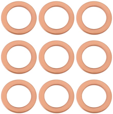 Dailygoods - 200 Stuks Koperen Afdichtingsringen voor Diverse Toepassingen