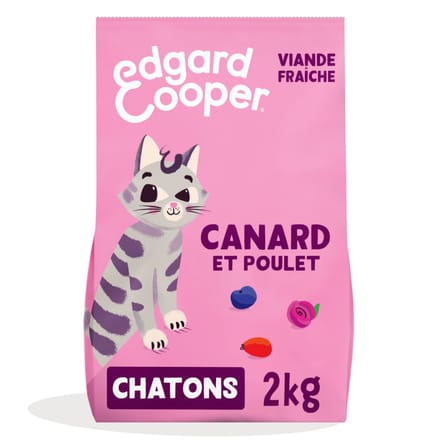2kg Edgard & Cooper Kitten eend, kip zonder granen - Kattenvoer