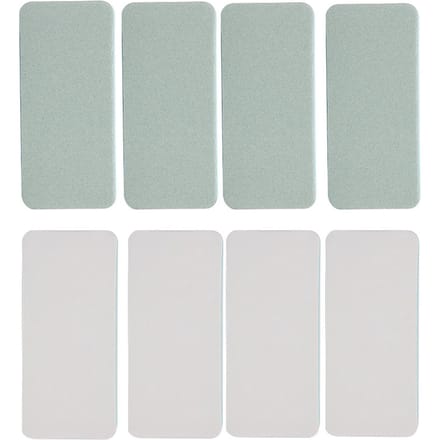 8 stuks dubbelzijdige sieraden polijstblok oppervlak schuurplaat bewerkingsgereedschap white