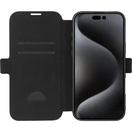 BlueBuilt Apple iPhone 16 Pro Max Book Case Leer Zwart