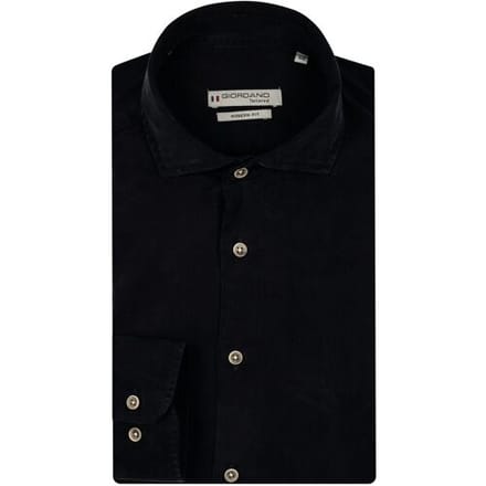 Giordano Overhemd Row Tencel Soft Garment Wash Dark Navy / male