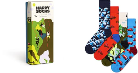 Happy Socks unisex giftbox 4P sokken out and about multi