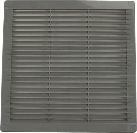 Ventilatierooster Vierkant - Wandrooster - Ventilatie Ruimtes - Verbergbare Montage - 250x250 mm - Grijs