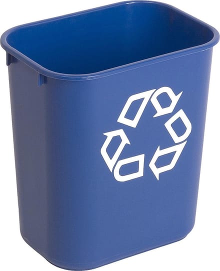 Rubbermaid afvalbak kunststof 12,9 liter blauw