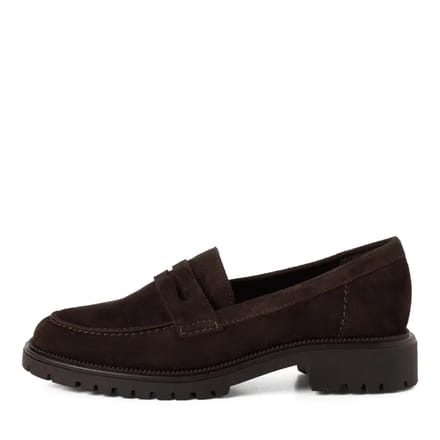 Tamaris Instappers bruin Suede - Maat 37