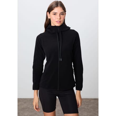 Dames Pluche Zip-up Hoodie