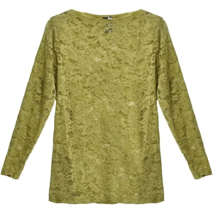 Vrouwen blouse met lange mouwen van kant Mat Fashion