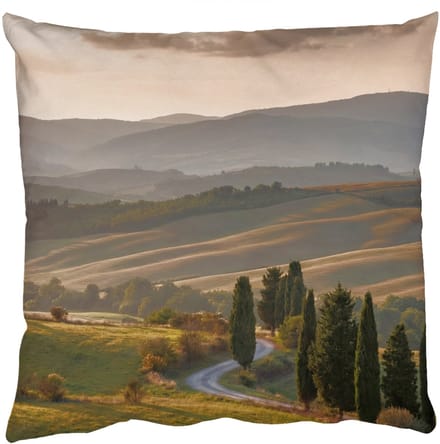 Sierkussens - Kussentjes Woonkamer - 40x40 cm - Toscaans - Landschap - Heuvels