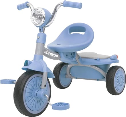 Driewieler - Kinderfiets - Fiets- Driewieler Peuter - Blauw - Inklapbaar - Driewieler Loopfiets