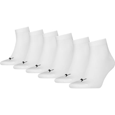 Puma - Unisex Sokken in kwartlengte - 6 Pack - Maat 35-38