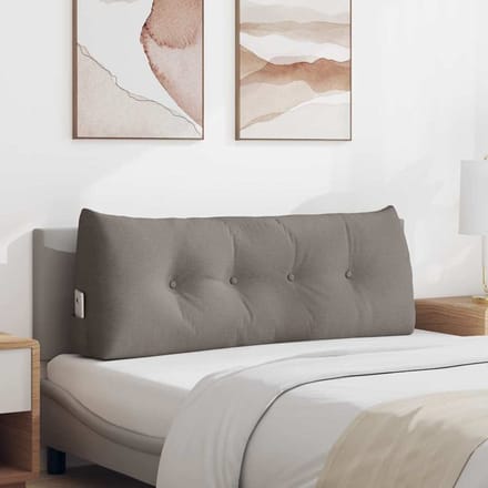 vidaXL - Rugkussen - Taupe - 120 - x - 24 - x - 50 - cm - Stof