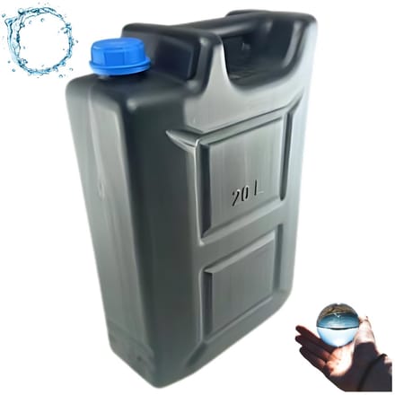 Anwicar Jerrycan voor Water - 20 L - Watercontainer - Camping Watertank - Zwart