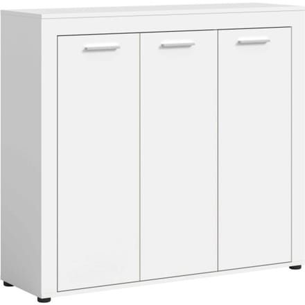 Jam garderobekast schoenenkast wit melamine - 37x120x108cm