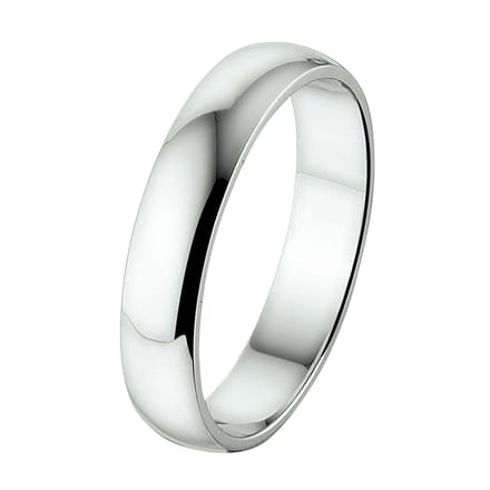 14K Witgouden Ring A414 - 4 Mm Zonder Steen 4104186