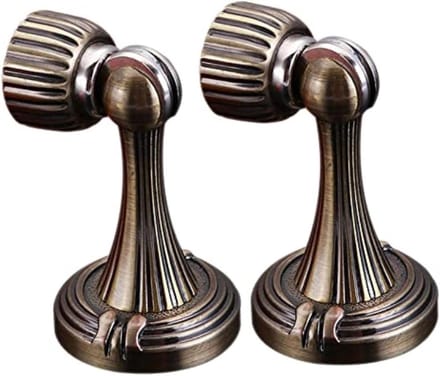 Deurstopper - Deurvanger deurstop - Bescherming muren - Magnetisch soft-close - 2 stuks - Brons