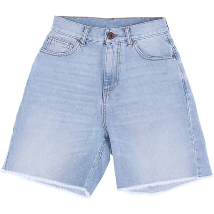 Heren korte jeans met coating denim shorts blauw denim
