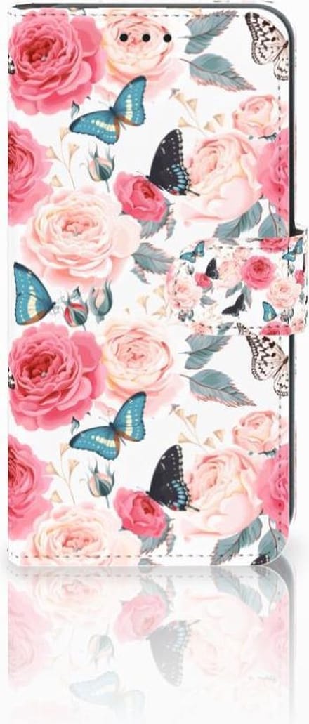 Xiaomi Mi A2 Lite Hoesje Butterfly Roses