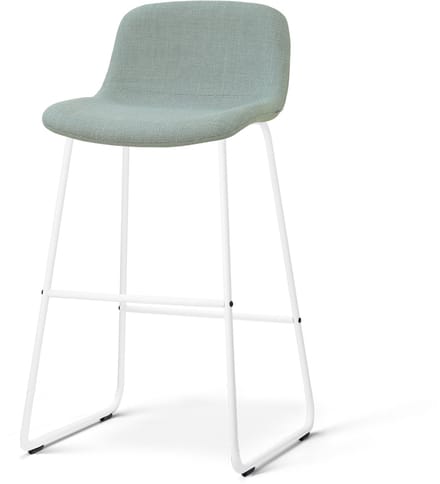 Nolon Nino-Mats barkruk saliegroen - wit onderstel - 75 cm