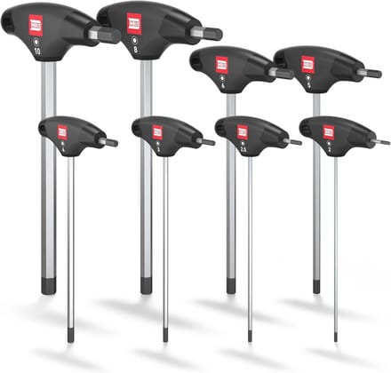 T-Handvat Inbussleutel Set 8-delig, 2-10mm, met HybridTouch