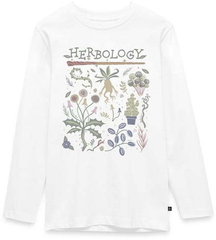 Harry Potter Herbology Botanisch Kruiden Ontwerp Premium T-Shirt Tiener Lang
