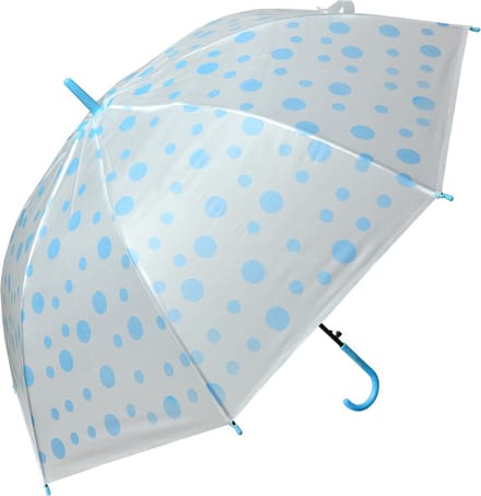 Clayre & Eef Kinderparaplu Ø 88x71 cm Blauw Wit Kunststof
