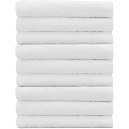 Cinderella Weekend Handdoek - 60 x 110 cm - 550 g/m² - Hotelkwaliteit - Set van 9 - Wit