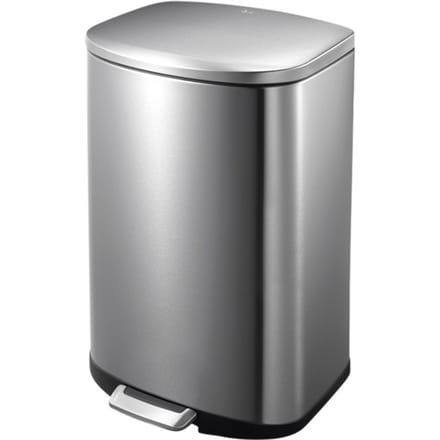 EKO - Della pedaalemmer 50 liter - Stainless steel Plastic - mat RVS - Prullenbak