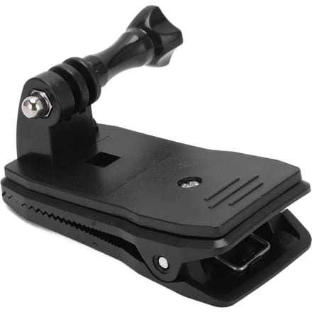 Actiecamera Cliphouder Draagbare Uitrusting 360 graden Rotatie Basis Klem Rugzakband Clip met J-Haak Gesp black