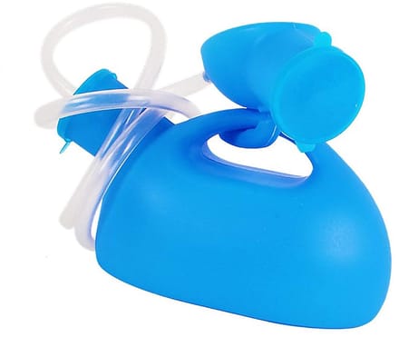 Urinal Fles - Urine Container - Zorg Thuis - Grote Capaciteit - 2000ml - Blauw
