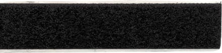 Klittenband Breedte 20 mm / Lengte 25 meter Zwart - zachte zijde