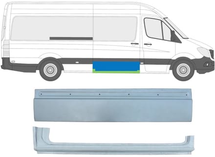 Interne reparatie achterste deuren voor Volkswagen Crafter 2005-2017 / Rechts