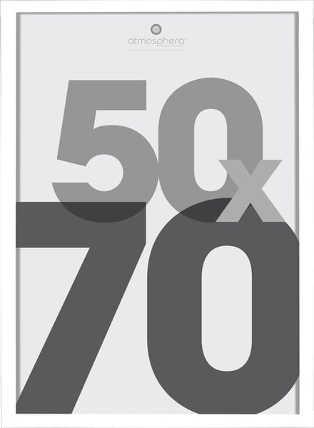 FOTOKADER 50 X 70 CM - MDF - ZILVER - Posterlijst Glas